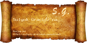 Sulyok Graciána névjegykártya